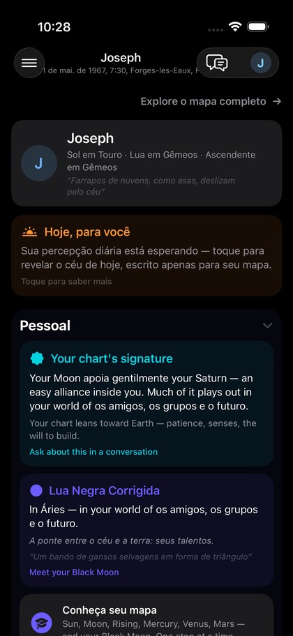 A visualização guiada: cartões em palavras simples