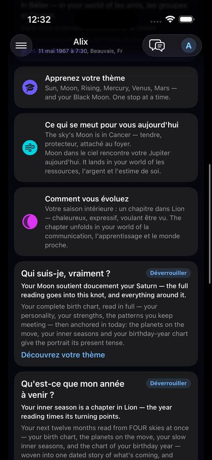 La vue guidée : cartes en mots simples